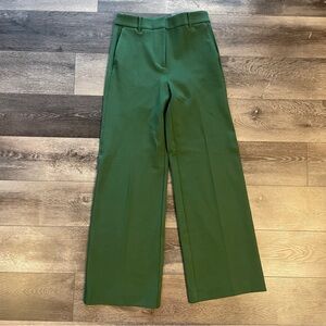 Boden Belgravia Wide Leg Ponte Pants Slacks in Hunter Green Size US 4R